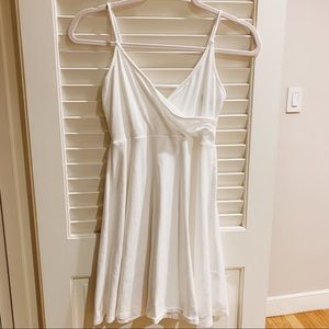 Super Cute Cross Front White Forever21 Dress